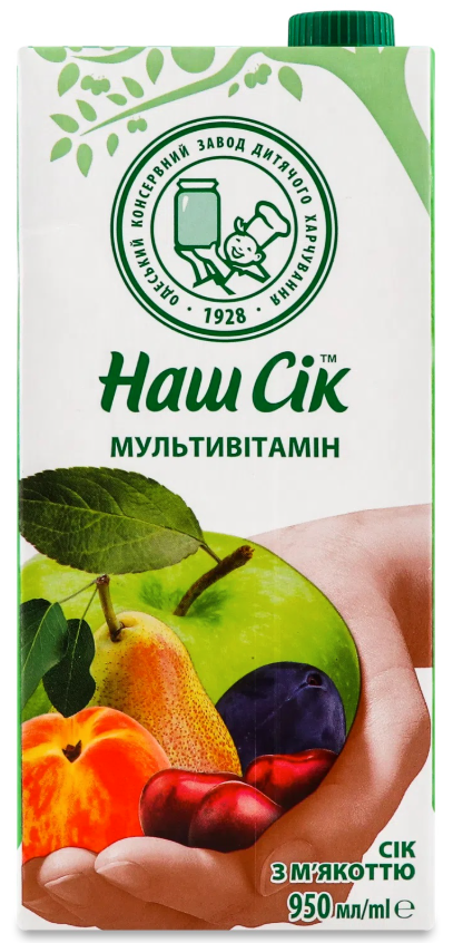 Мультивiтамiнний сiк ТМ Наш Сік slim 0,95л